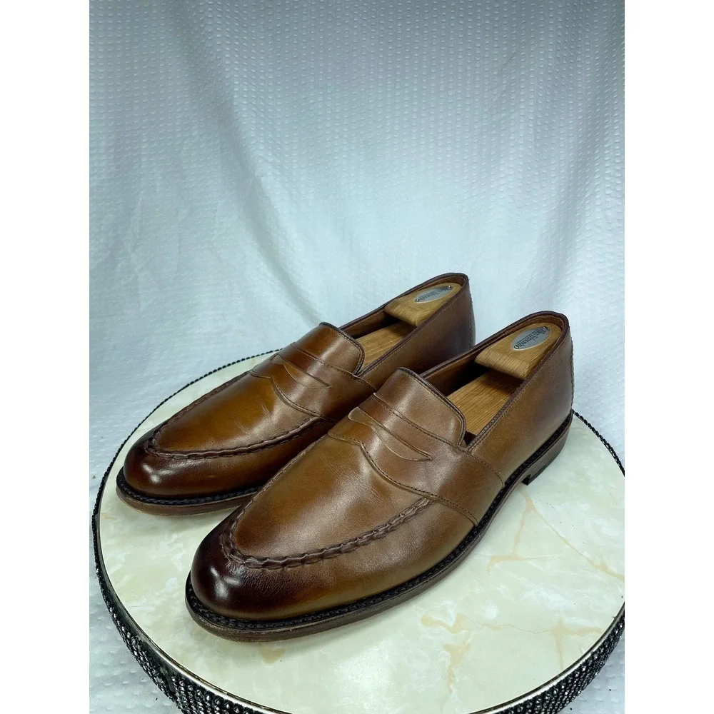Allen Edmonds Randolph 2.0 Penny Loafers Mens 12 Brown Leather Dress Office Shoe